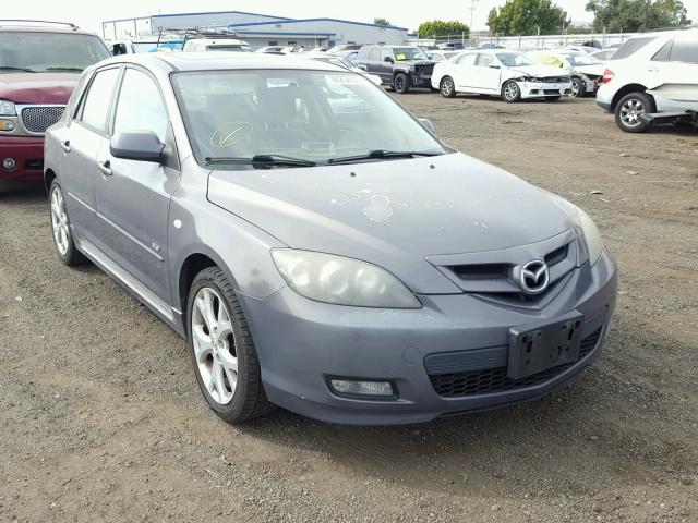 JM1BK344X81828144 - 2008 MAZDA 3 HATCHBAC GRAY photo 1