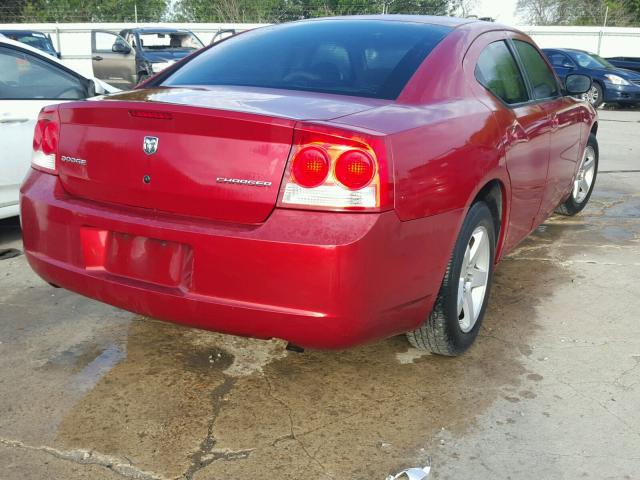 2B3KA43D19H505731 - 2009 DODGE CHARGER MAROON photo 4