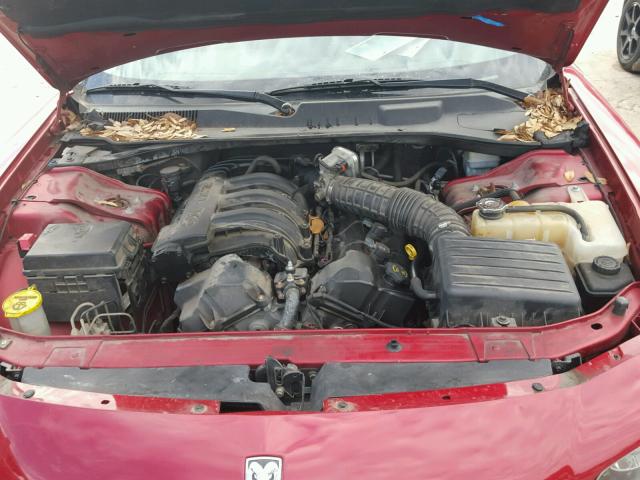 2B3KA43D19H505731 - 2009 DODGE CHARGER MAROON photo 7