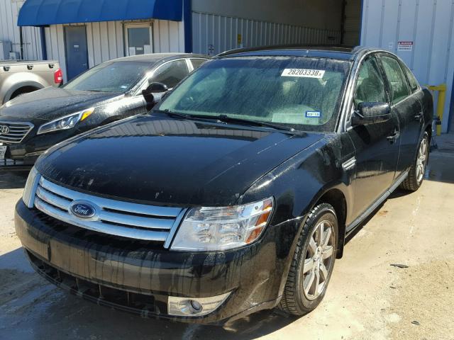 1FAHP24W58G110723 - 2008 FORD TAURUS SEL BLACK photo 2