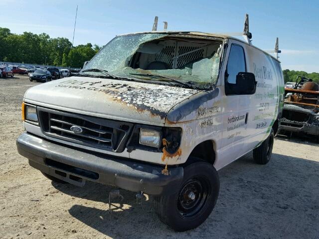 1FTNE24L75HA31021 - 2005 FORD ECONOLINE WHITE photo 2