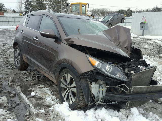 KNDPC3A21B7132542 - 2011 KIA SPORTAGE E BROWN photo 1