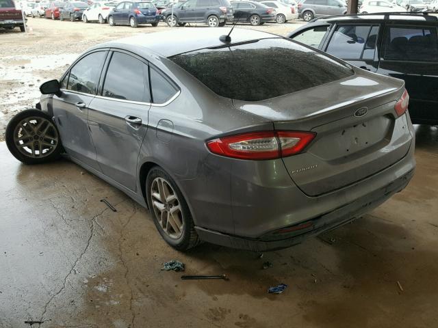 3FA6P0H71DR290915 - 2013 FORD FUSION SE GRAY photo 3