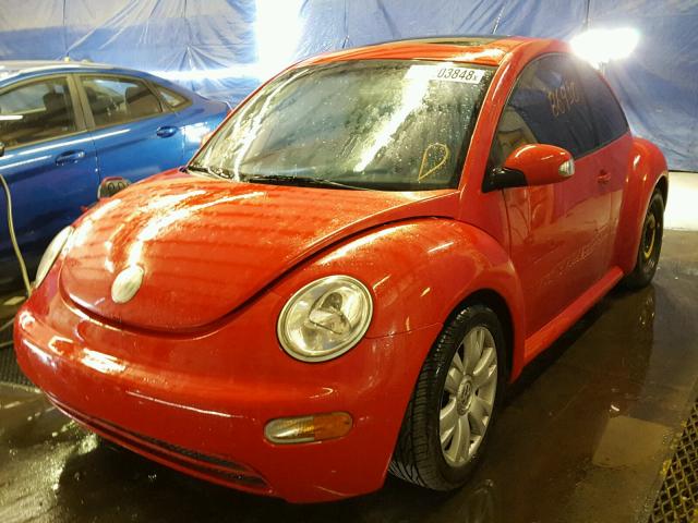 3VWCD21C23M435994 - 2003 VOLKSWAGEN NEW BEETLE RED photo 2