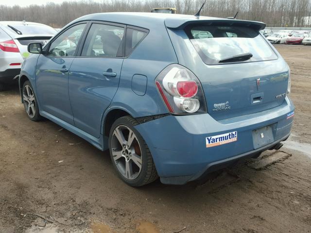 5Y2SR67019Z447467 - 2009 PONTIAC VIBE GT BLUE photo 3