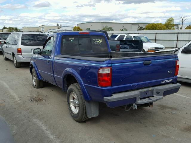 1FTYR10U83PA97820 - 2003 FORD RANGER BLUE photo 3