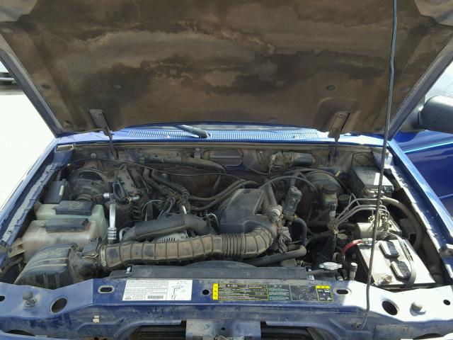 1FTYR10U83PA97820 - 2003 FORD RANGER BLUE photo 7