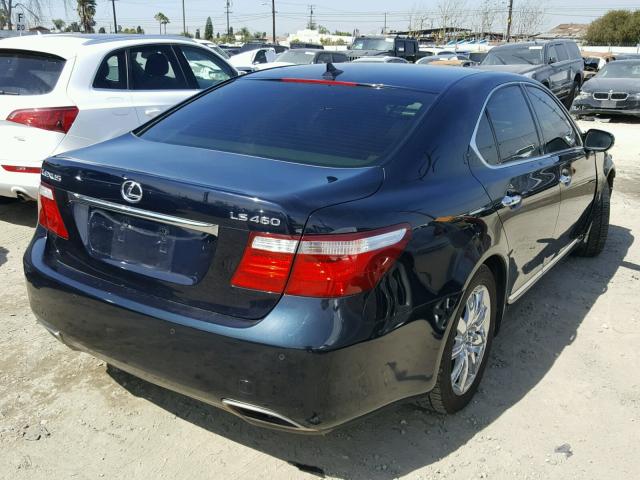 JTHBL46F275049120 - 2007 LEXUS LS 460 BLUE photo 4