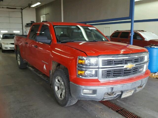 3GCUKREC1EG182880 - 2014 CHEVROLET SILVERADO RED photo 1