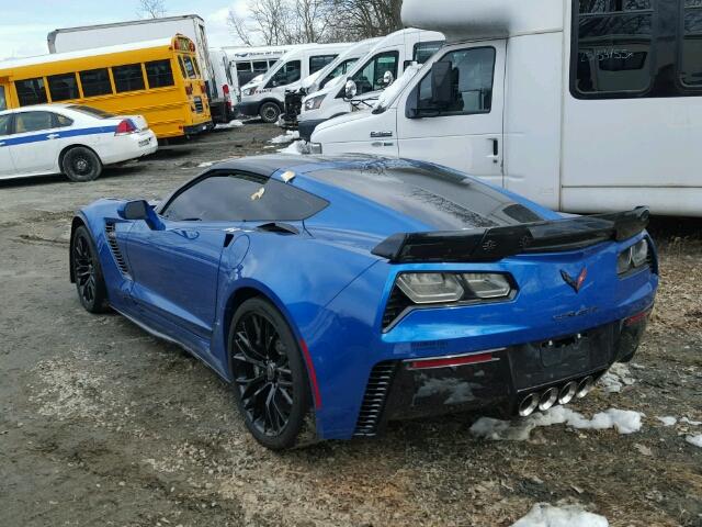 1G1YT2D69G5611414 - 2016 CHEVROLET CORVETTE 3 BLUE photo 3