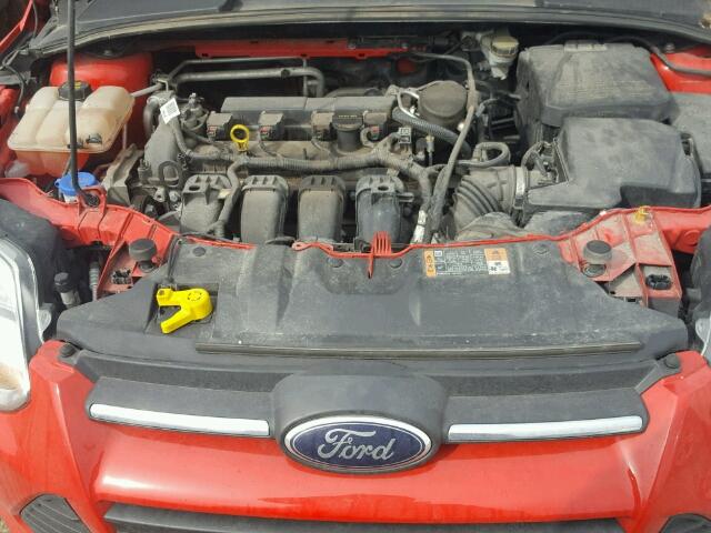 1FADP3K24EL280918 - 2014 FORD FOCUS SE RED photo 7