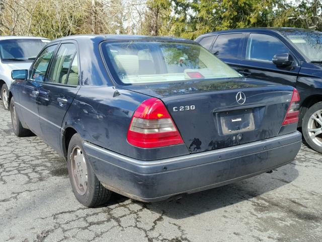 WDBHA23EXVA512884 - 1997 MERCEDES-BENZ C 230 BLUE photo 3