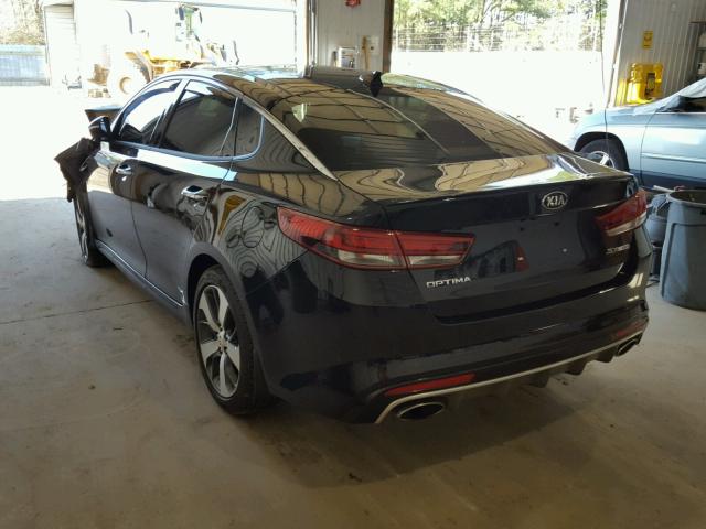 5XXGW4L29HG122142 - 2017 KIA OPTIMA SX BLACK photo 3