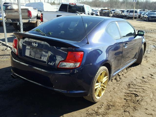 JTKJF5C76C3037994 - 2012 TOYOTA SCION TC 蓝色 照片 4