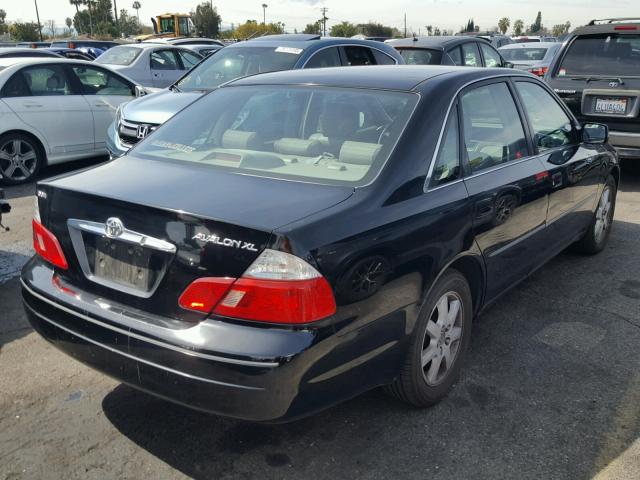 4T1BF28B23U286905 - 2003 TOYOTA AVALON XL BLACK photo 4