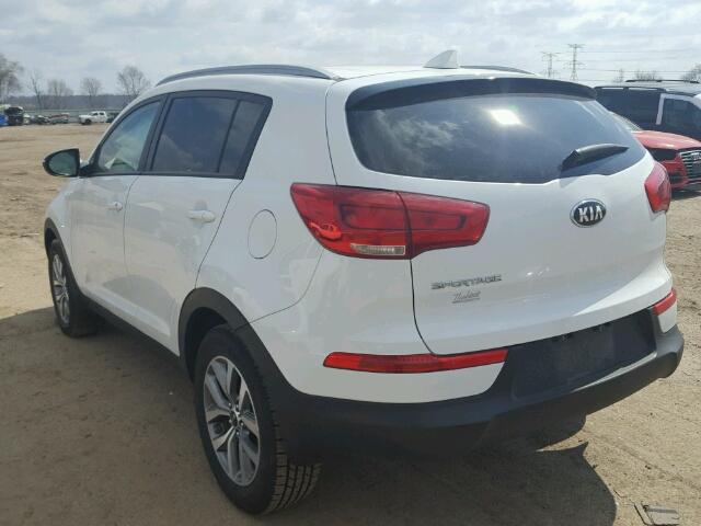 KNDPB3AC4F7758880 - 2015 KIA SPORTAGE L WHITE photo 3