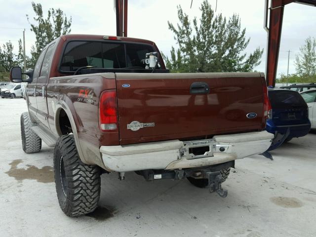 1FTSW21P26EB76140 - 2006 FORD F250 SUPER BURGUNDY photo 3