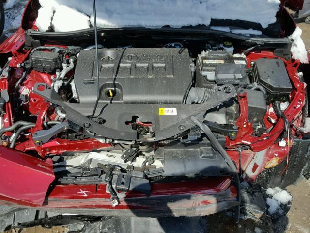 NMTKHMBX7JR009844 - 2018 TOYOTA C-HR XLE RED photo 7