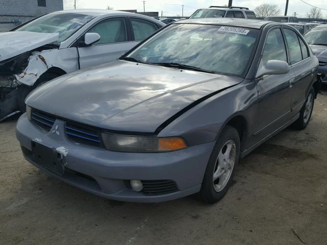 4A3AA46G92E142301 - 2002 MITSUBISHI GALANT ES GRAY photo 2