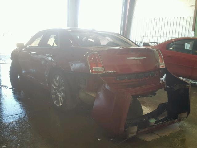 2C3CCAAGXDH745835 - 2013 CHRYSLER 300 RED photo 3