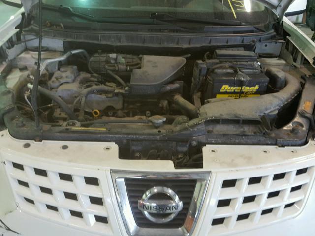 JN8AS58V69W441450 - 2009 NISSAN ROGUE S WHITE photo 7