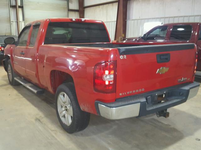 1GCEC19J77Z551756 - 2007 CHEVROLET SILVERADO RED photo 3