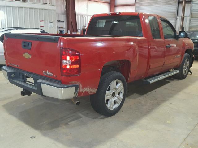 1GCEC19J77Z551756 - 2007 CHEVROLET SILVERADO RED photo 4