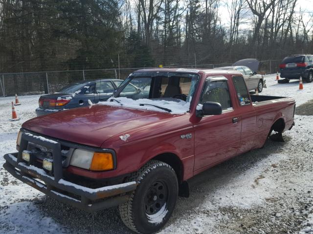 1FTCR14U1TPA08044 - 1996 FORD RANGER SUP RED photo 2