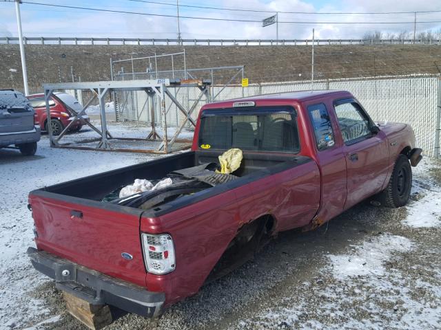 1FTCR14U1TPA08044 - 1996 FORD RANGER SUP RED photo 4