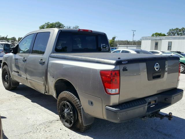 1N6AA07B67N223727 - 2007 NISSAN TITAN XE TAN photo 3