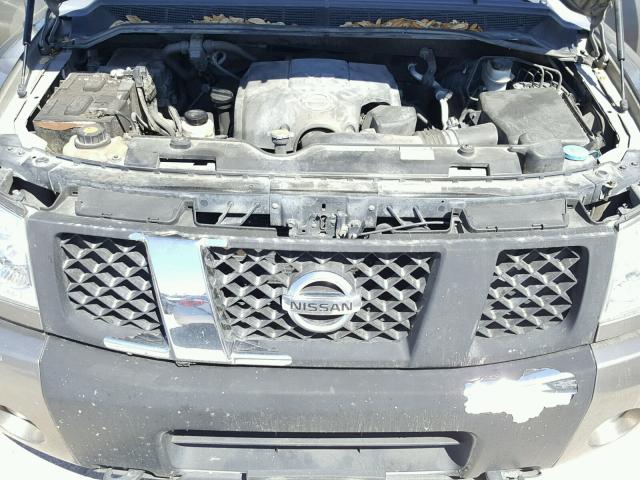 1N6AA07B67N223727 - 2007 NISSAN TITAN XE TAN photo 7