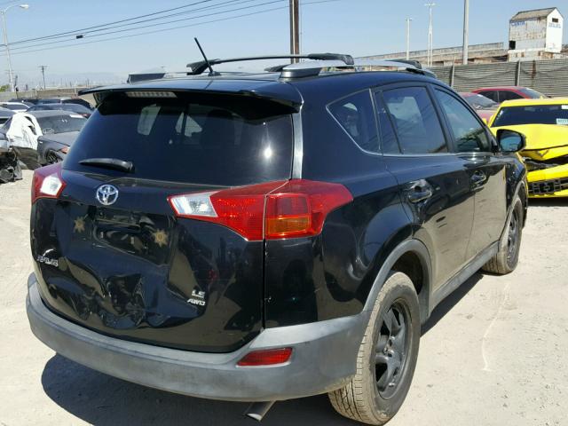 2T3BFREV1DW118298 - 2013 TOYOTA RAV4 LE BLACK photo 4