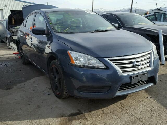 3N1AB7AP0EY209306 - 2014 NISSAN SENTRA S BLUE photo 1