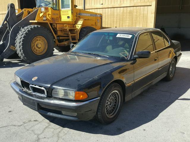 WBAGF8326WDL53544 - 1998 BMW 740 I AUTO BLACK photo 2