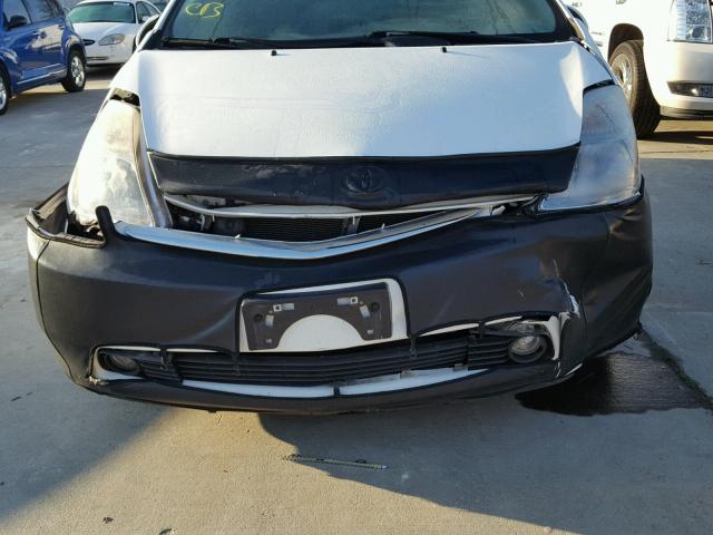 JTDKB20U277090576 - 2007 TOYOTA PRIUS WHITE photo 9