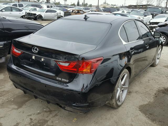 JTHBE1BL8D5026649 - 2013 LEXUS GS 350 BLACK photo 4