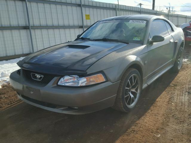 1FAFP40442F188060 - 2002 FORD MUSTANG GRAY photo 2