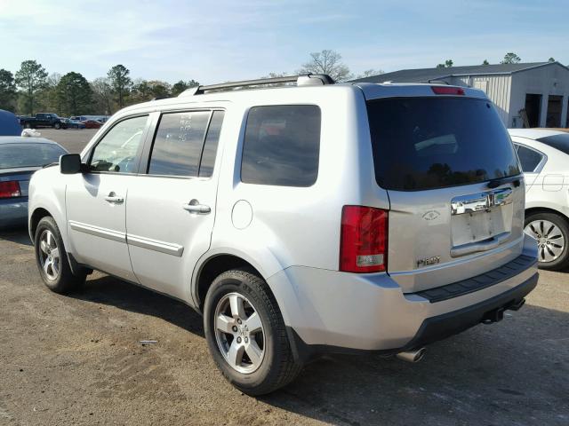 5FNYF38699B022590 - 2009 HONDA PILOT EXL SILVER photo 3