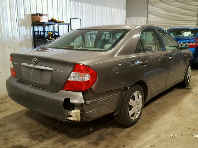 4T1BE32K23U681832 - 2003 TOYOTA CAMRY LE GRAY photo 4