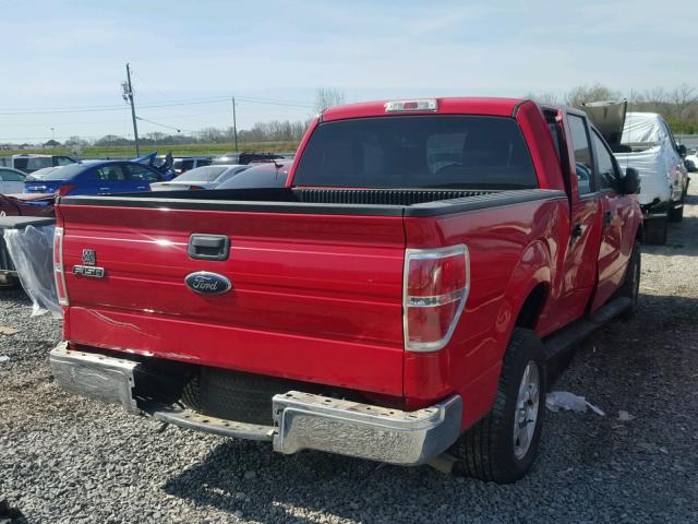 1FTEW1C83AFD10895 - 2010 FORD F150 SUPER RED photo 4