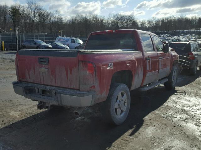 1GC1KXEG0BF123763 - 2011 CHEVROLET SILVERADO RED photo 4