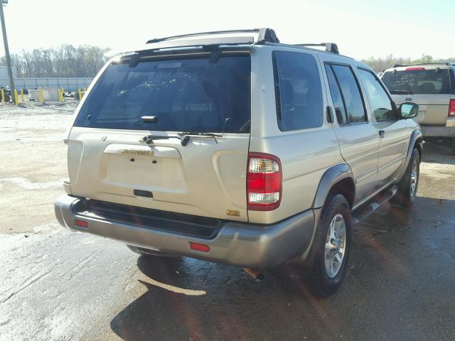 JN8AR07Y2YW402721 - 2000 NISSAN PATHFINDER TAN photo 4