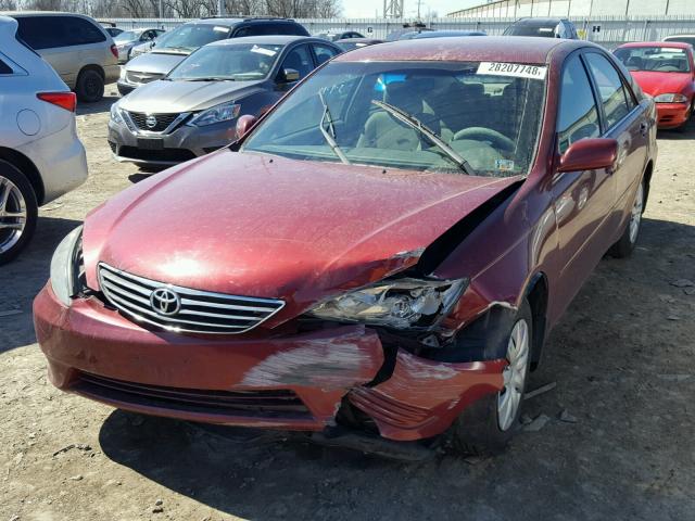 4T1BE30K95U087289 - 2005 TOYOTA CAMRY LE BURGUNDY photo 2