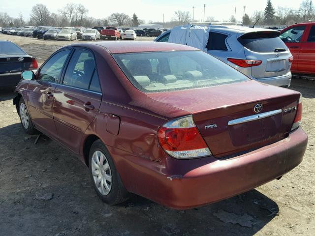 4T1BE30K95U087289 - 2005 TOYOTA CAMRY LE BURGUNDY photo 3