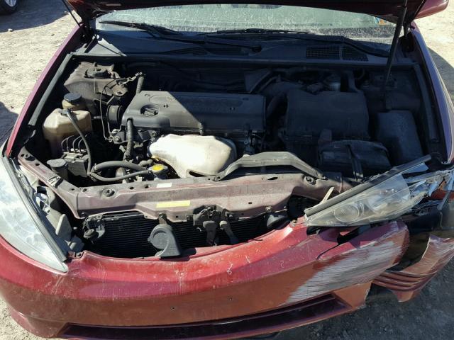 4T1BE30K95U087289 - 2005 TOYOTA CAMRY LE BURGUNDY photo 7