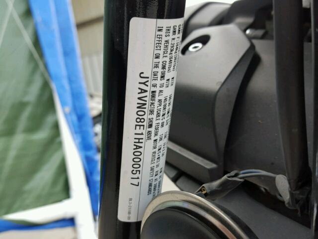 JYAVN08E1HA000517 - 2017 YAMAHA SCR950 CHARCOAL photo 10