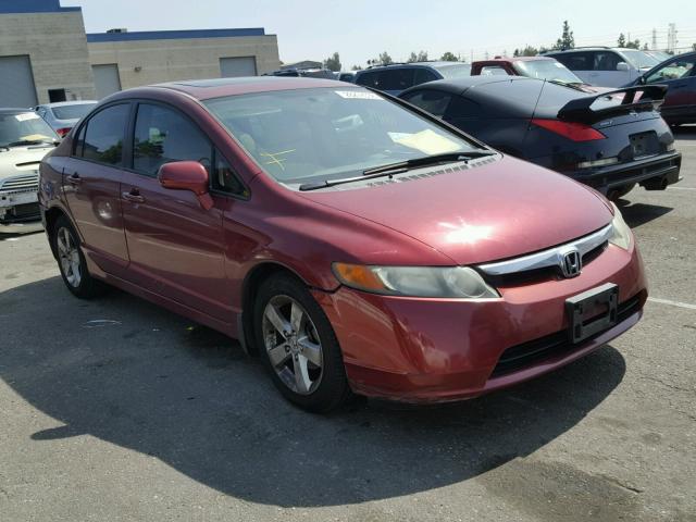 1HGFA16886L050177 - 2006 HONDA CIVIC EX MAROON photo 1