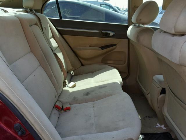 1HGFA16886L050177 - 2006 HONDA CIVIC EX Tünd qırmızı foto 6