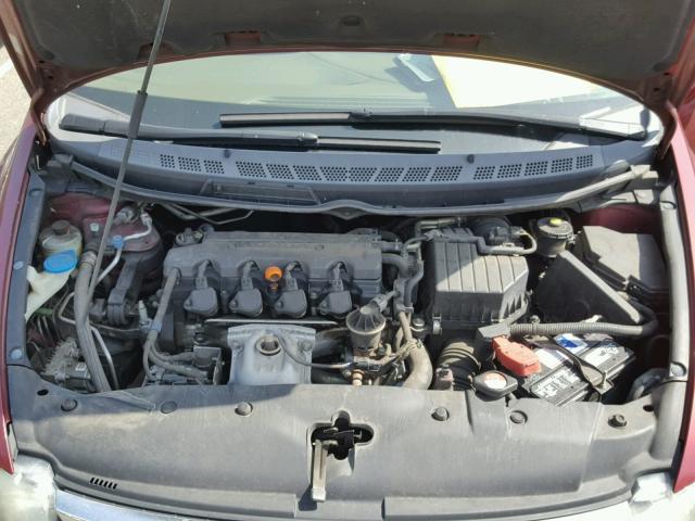 1HGFA16886L050177 - 2006 HONDA CIVIC EX Tünd qırmızı foto 7
