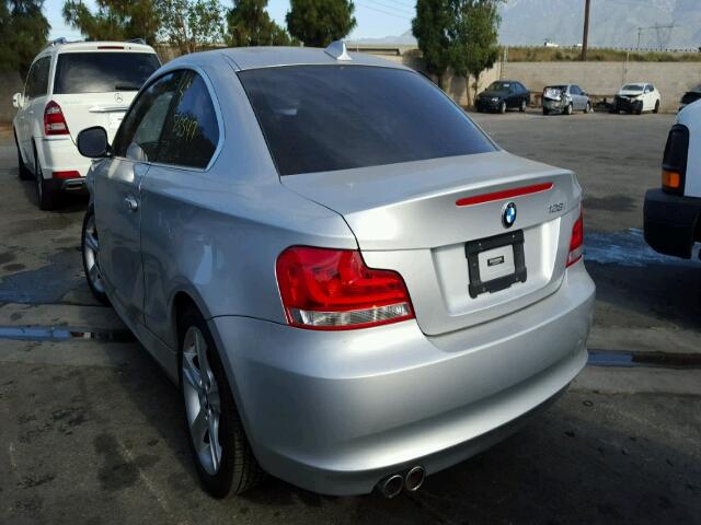 WBAUP9C5XDVS94327 - 2013 BMW 128I SILVER photo 3